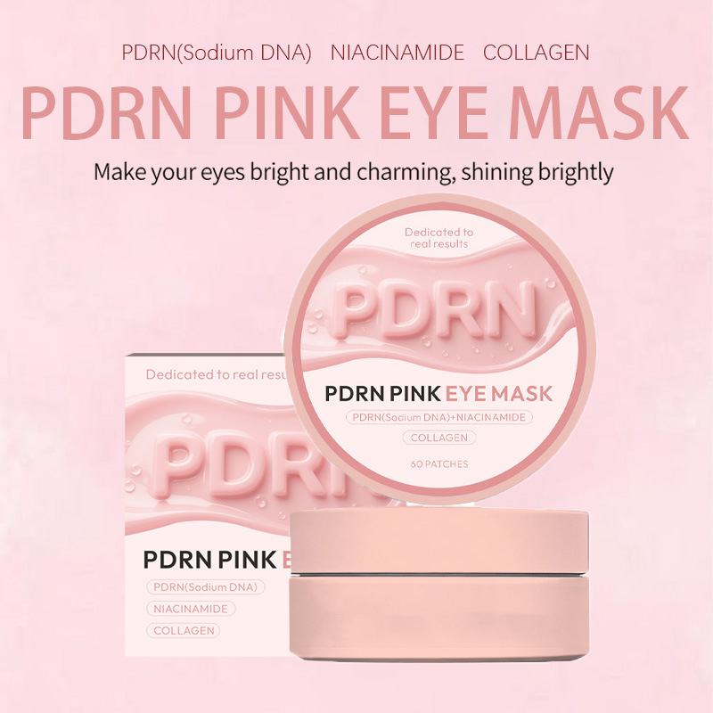 Cross-Border Collagen Eye Mask, Moisturizing Eye Patch, Lightening Dark Circles, Pink Peptide Pdrn Eye Mask, Firming and Lightening Wrinkles