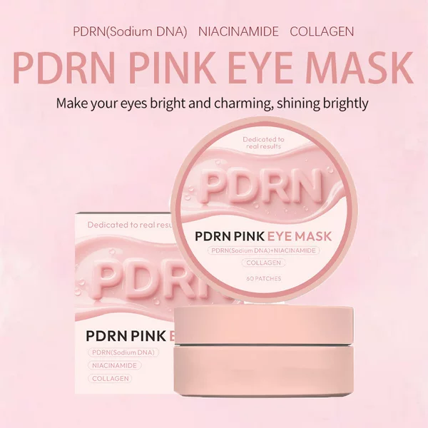 Cross-Border Collagen Eye Mask, Moisturizing Eye Patch, Lightening Dark Circles, Pink Peptide Pdrn Eye Mask, Firming and Lightening Wrinkles