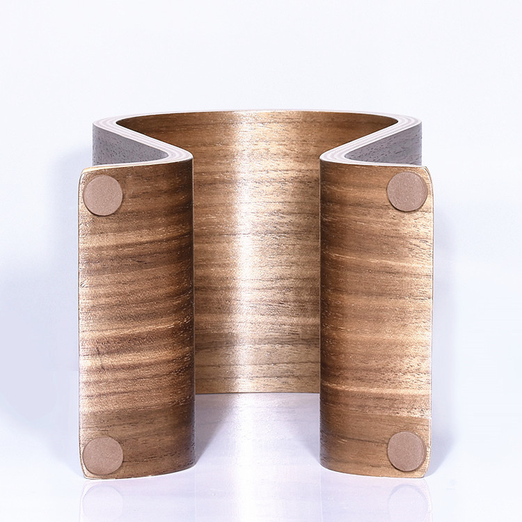 Soporte de auriculares alineart soporte de exhibición de nogal soporte de auriculares creativo soporte de auriculares en forma de U