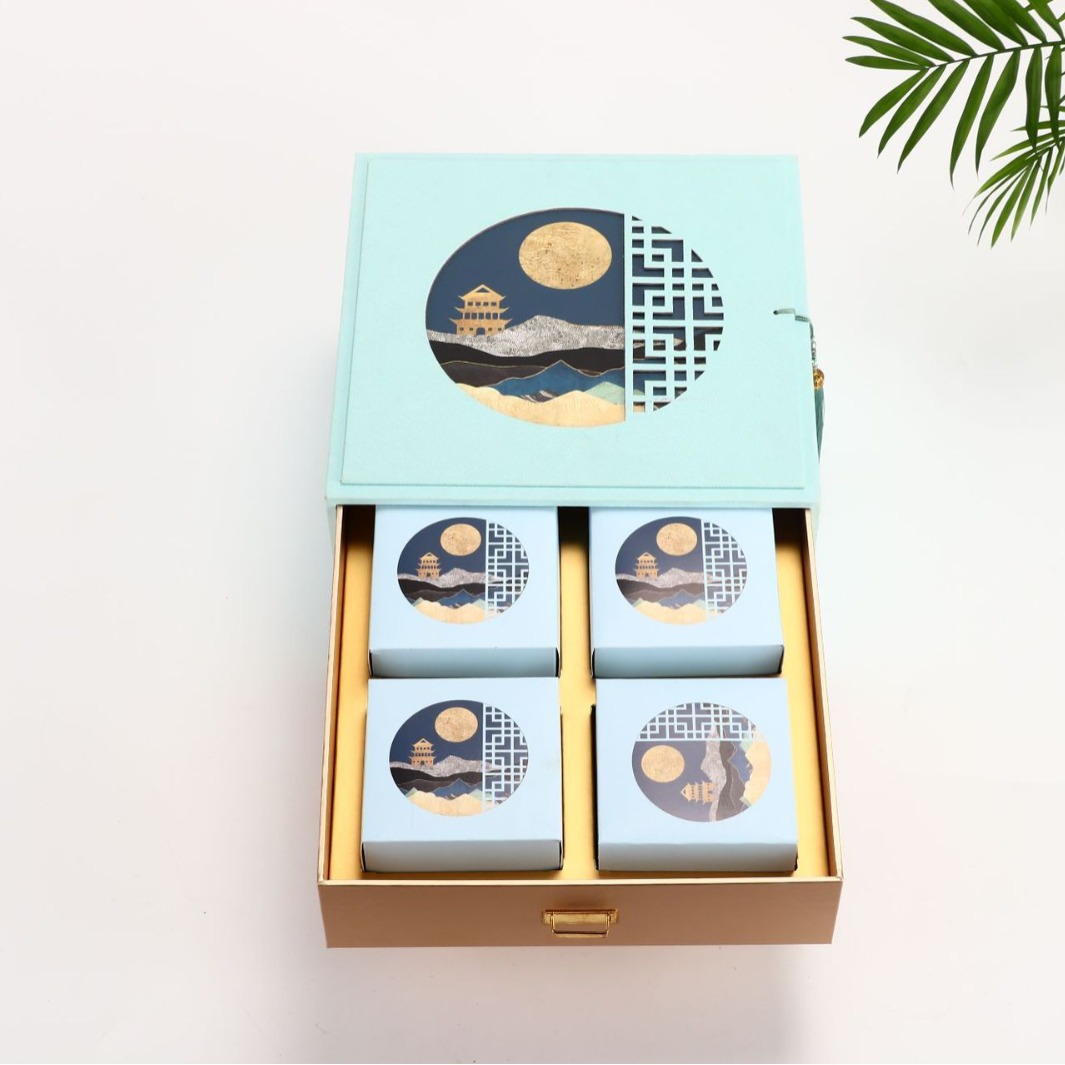 厂家食品月饼包装盒 礼品类天地盖 包装盒月饼盒礼品袋 加印LOGO