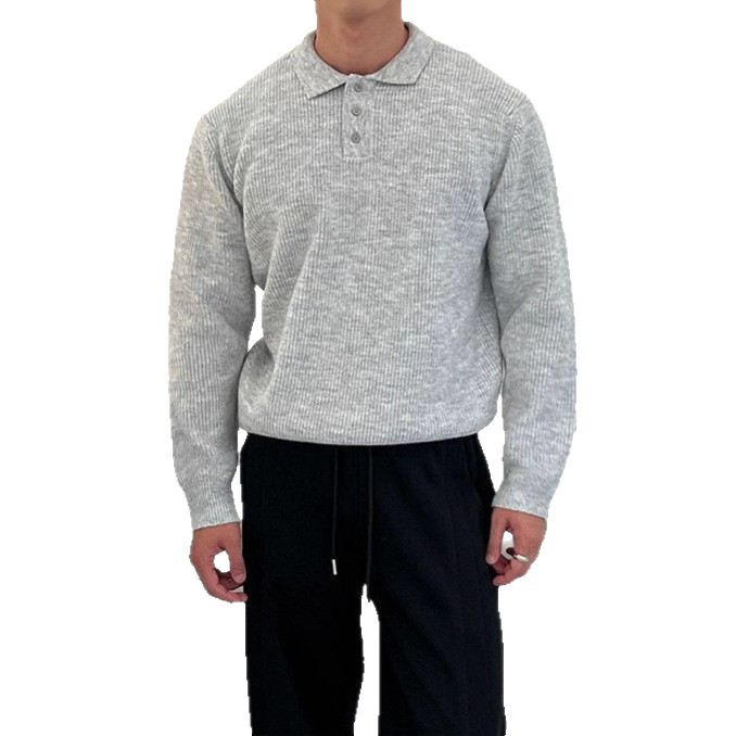 Maglione a collo alto slim fit da uomo – Maglia leggera spazzolata (M-3XL, lavabile in lavatrice, beige/grigio/carbone, abbigliamento minimalista per ufficio e casual)_voghion.com