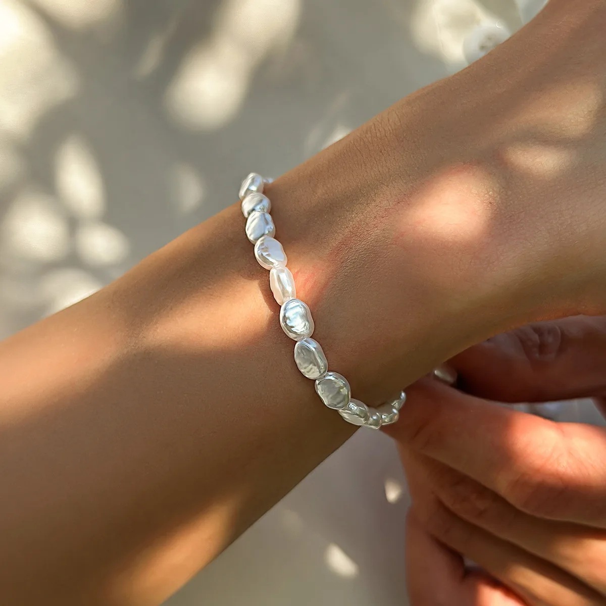 Barocke Perlenkette Für Herren Aus Edelstahl Modischer Schmuck_voghion.com