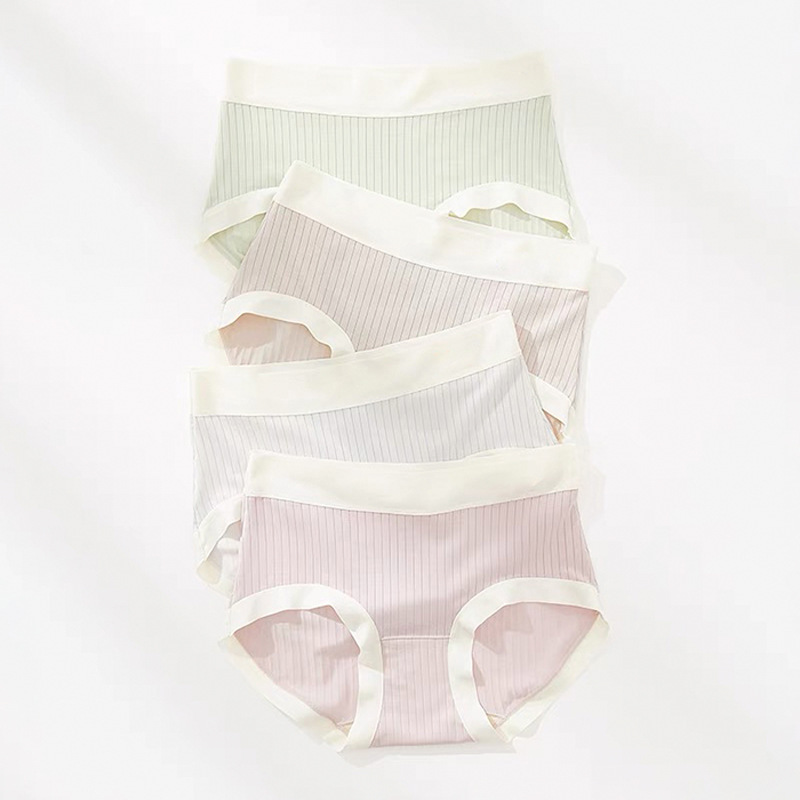 80 Tencel Modal Underwear Women's Comfortable Breathable Silk Briefs Anti-clip Hip Mid-waist Women's Underwear