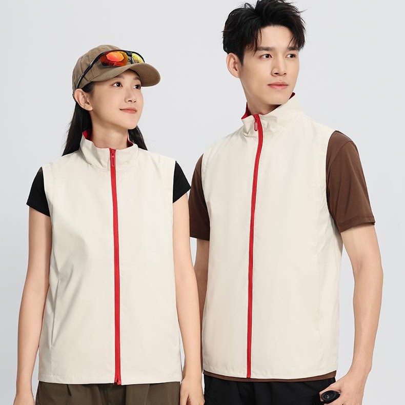 高端工作服广告红色马甲研学背心义工公益志愿者马甲定制印字logo