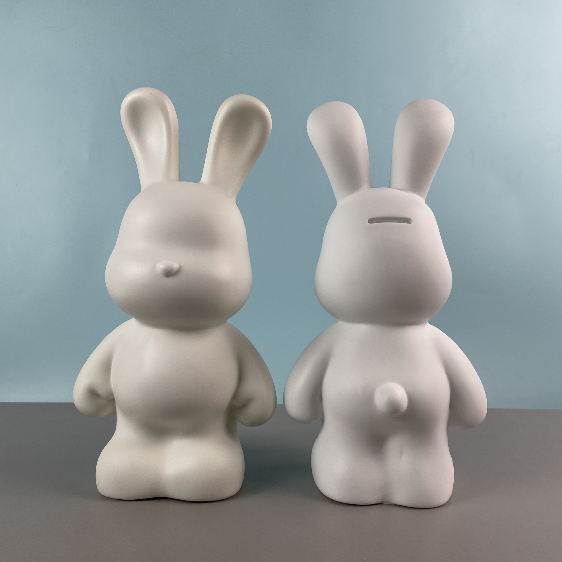 흰색 배아유체토끼 33cm_구멍 있음