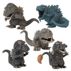Godzilla Handmade Model Shelf Accent Q-version 5 Styles Godzilla Monster King Toy Figure Plush Doll