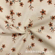 全棉法兰绒磨毛印花面料淡雅清新秋冬雪梅童装衬衫裤装连衣裙布料