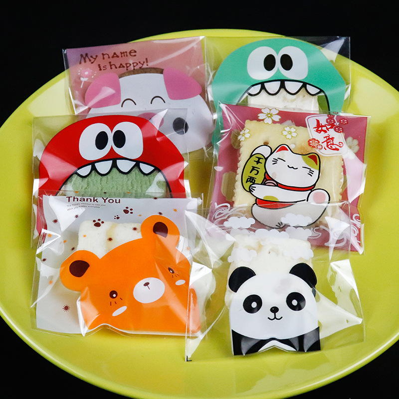 雪花酥自粘袋烘焙食品自封袋牛轧饼零食塑料封口糖果小包装袋批发