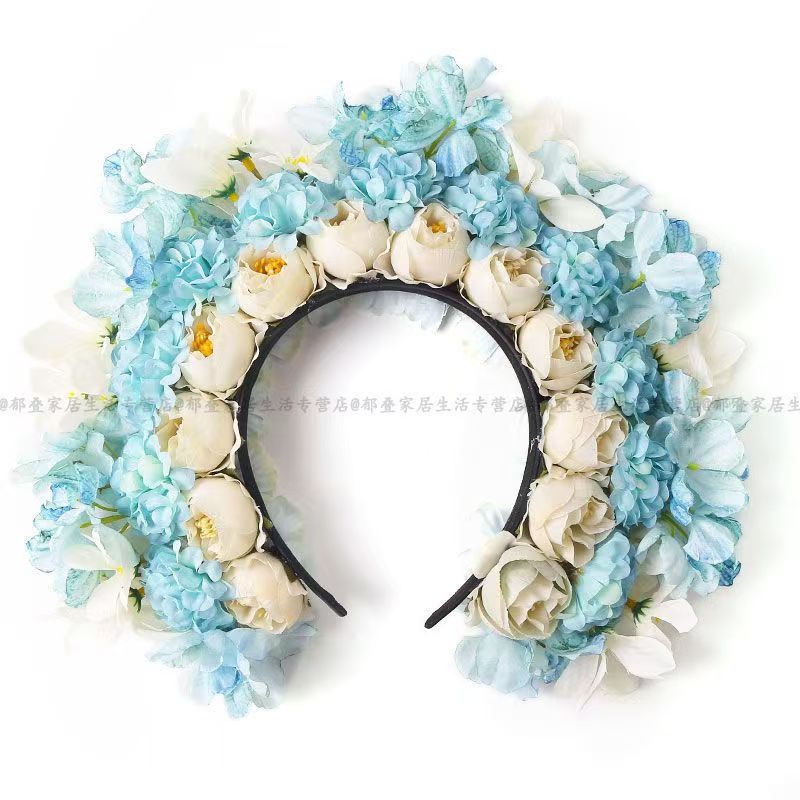 Beautiful hairpin flower [splendid prosperity] blue