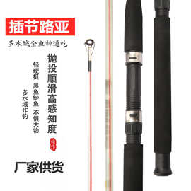 跨境出口路亚竿抛竿直柄钓鱼竿船竿鱼竿实心路亚竿插接杆批发渔具