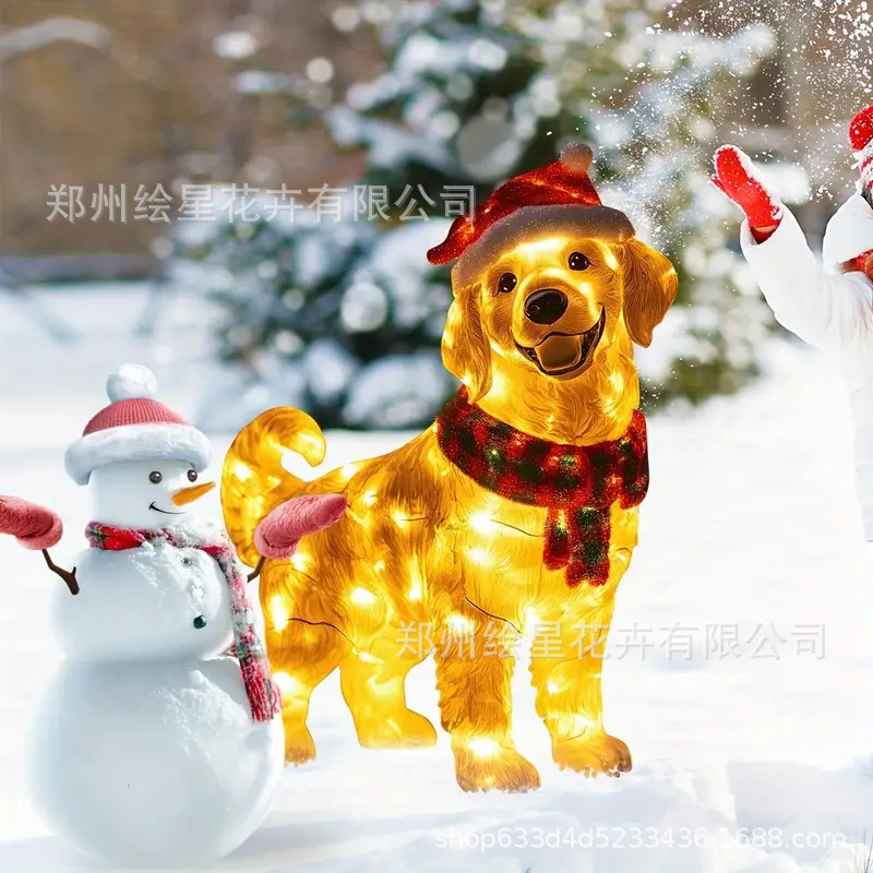 Amazon's new Christmas garden insert charming double dog Christmas garden insert