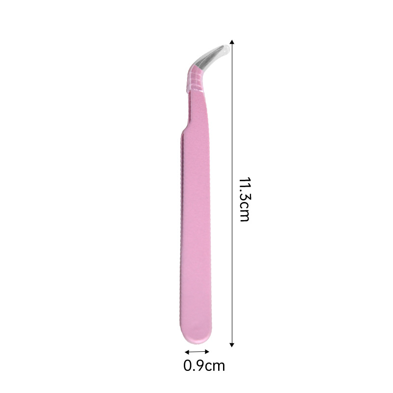 123mm pinzas de pestañas falsas sin pegamento coloridas pinzas de joyería punta herramientas de belleza de pestañas profesionales