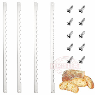 Stainless Steel Slicing Saw Blade Cut Toast Bread Long Strip Tooth Knife Food Factory Mechanical Knife Bread Saw Replacement Blade