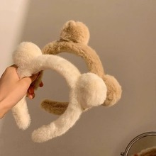 秋冬可爱毛绒发箍女网红碎发洗脸敷面膜发饰刘海压发头饰头箍发饰
