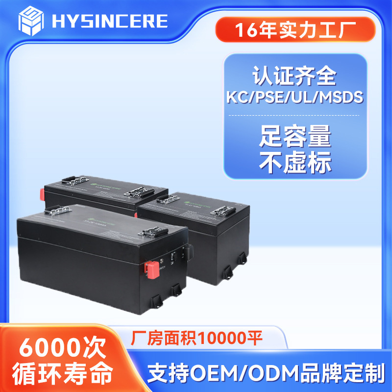 Customized 51.2V76.8V Golf Cart Lithium Iron Phosphate Battery Large Capacity Lithium Battery Pack for Sightseeing Low-Speed Vehicles