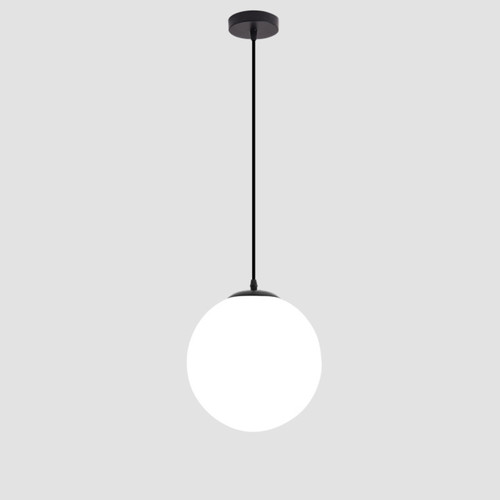Modern minimalist spherical glass pendant lights for restaurants, bar counters, commercial spaces, clothing stores, and milk tea shops—perfect for hallway illumination.