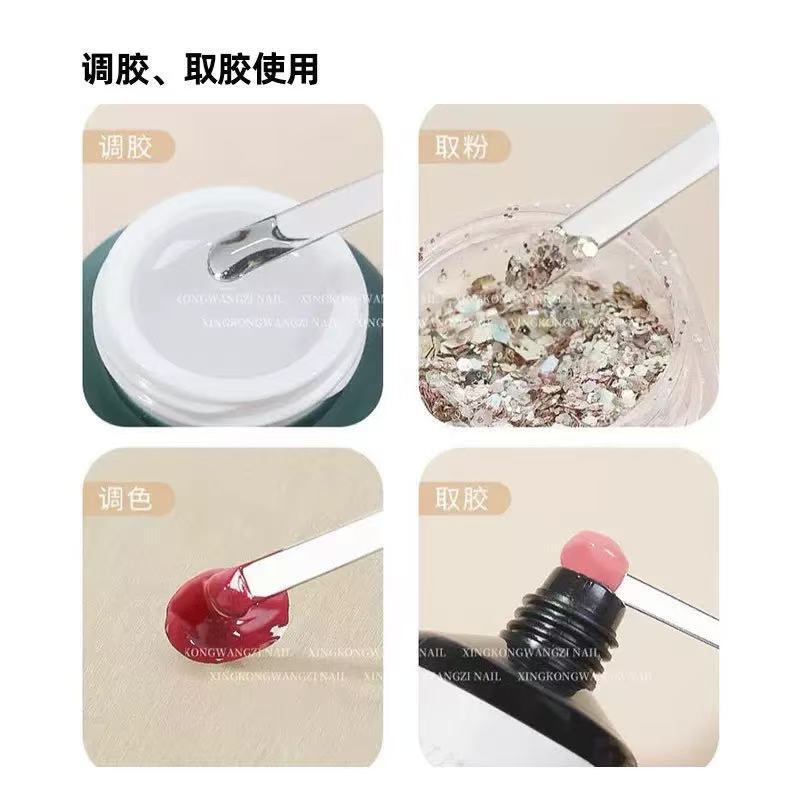 ネイルアート調ゴム棒の上質な木の棒と日本式のネイルアートの道具はゴムを取って色を変えます。|undefined