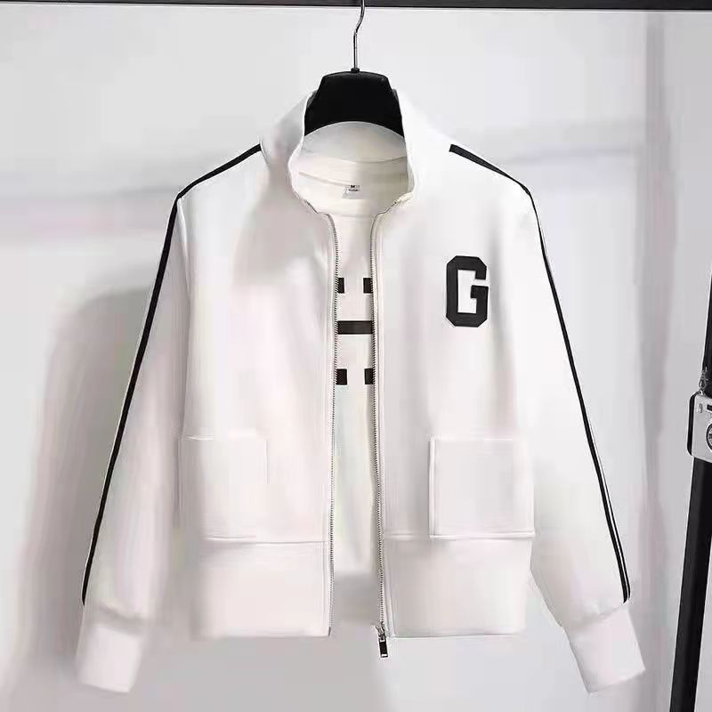 Spring and Autumn Baseball Uniform Jacket Women's Short Small 2024 Spring and Autumn New Casual Cardigan Jacket
