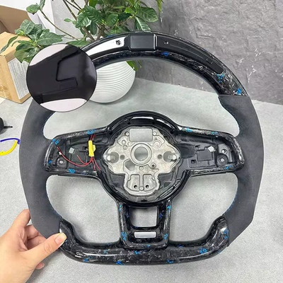 models, LED red forged – Steering wheel - blue-foil-without-holes