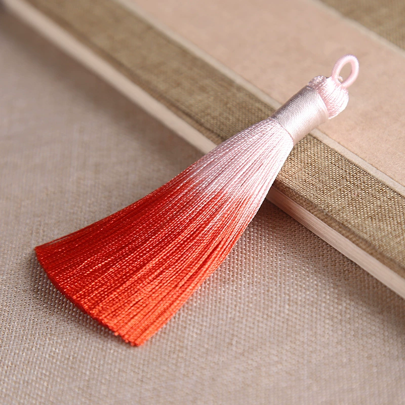 Accessory with tassels, pendant, 8cm, gradient, Chinese style