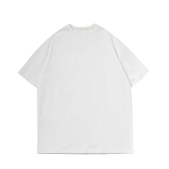 Solid color black and white pure cotton empty T-shirt men's T-shirt opaque bottoming shirt men's and Women's Light board short sleeve heavy 200 grams