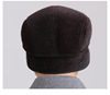 Demi-season keep warm hat, increased thickness, for middle age