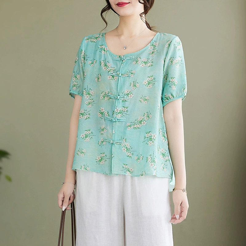 Summer retro shirt, Chinese style
