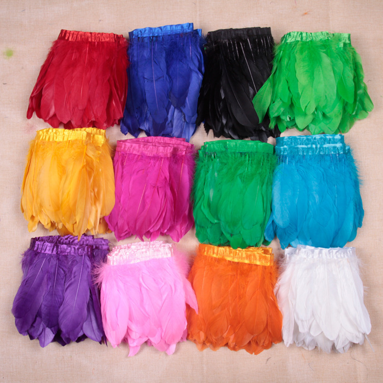 Factory direct 15-20cm goose feather cloth with large floating feather wedding accessories stage clothing accessories decoration
