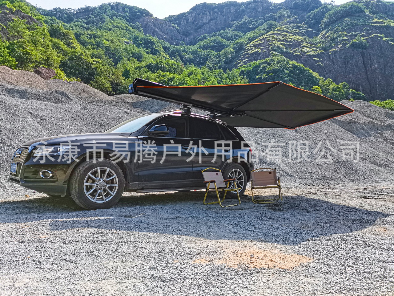 Car Side Canopy Aluminum Shell Suv Side Tent 270-Degree Quick-Open Sunshade Outdoor Camping Rainproof Sun Protection Car Tent