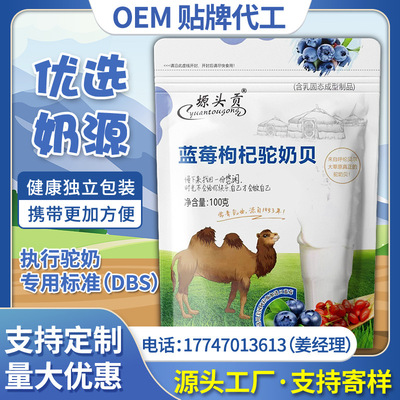 Camel milk tablets 100g wholesale Inner Mongolia specialty Original flavor Blueberry children snacks Sucrose Manufactor wholesale