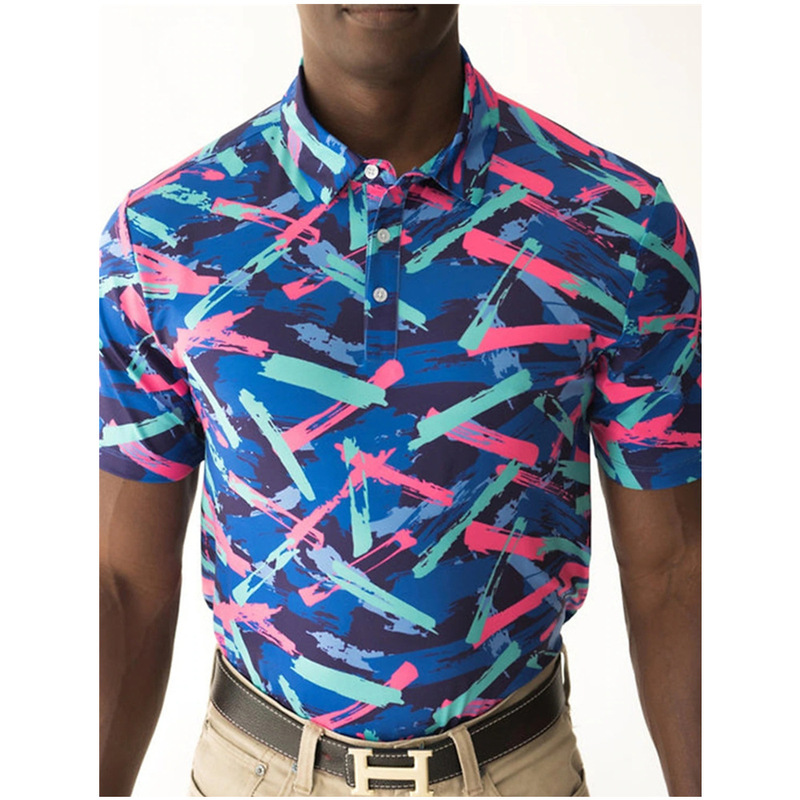 Summer Thin Polo Shirt Elastic Quick-Drying Golf Clothing Table Tennis Badminton Clothing Men's Sports T-Shirt Short-Sleeved Summer Thin Polo Shirt Elastic Quick-Drying Golf Clothing Table Tennis Badminton Clothing Men's Sports T-Shirt Short-Sleeved