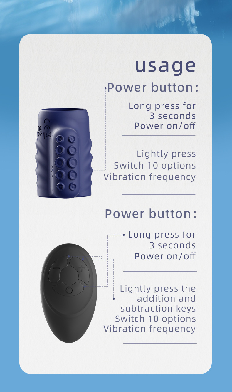 Yunman Remote-Control Vibrating Cock Ring, Silicone Penis Ring for Men — detail image 7