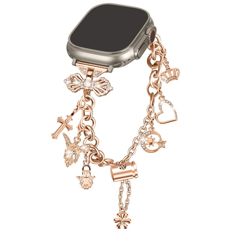 Suitable for Apple Watch Apple Watch Pendant Flash Diamond Bracelet Diamond Strap B Type Metal Bracelet Suitable for Apple Watch Apple Watch Pendant Flash Diamond Bracelet Diamond Strap B Type Metal Bracelet
