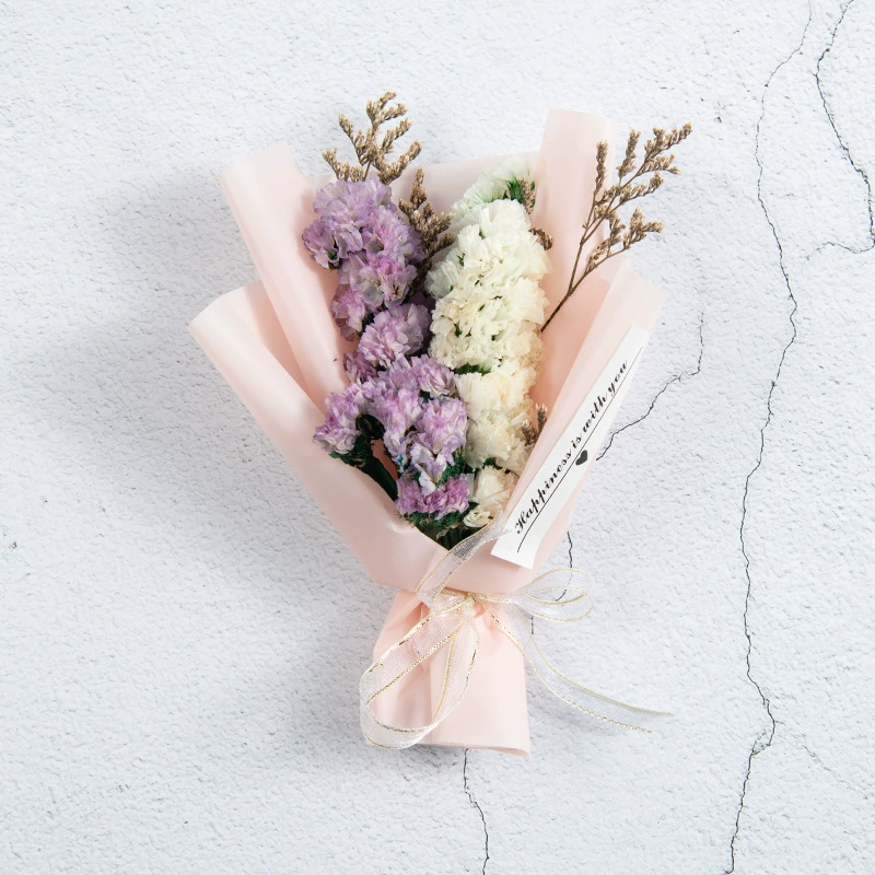 Искусственный букет мини, Baby's Breath и сухоцветы, 15×10 см, подарок-принадлежность