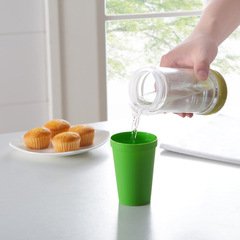 7隻裝旅行便攜彩虹杯七彩塑料口杯 戶外野餐喝水杯子隨手杯套杯裝