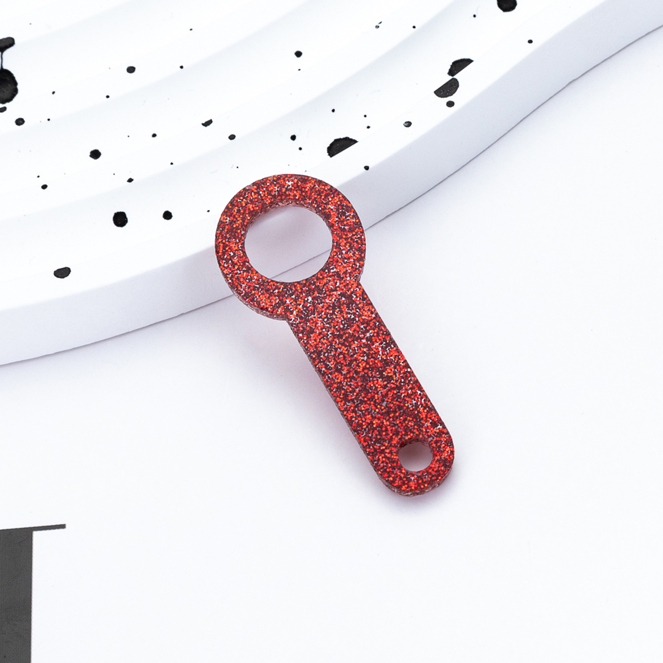 Nuevo DIY cuentas acrílico colgante de paja adecuado para 8mm - 10mm Ice Ba Cup accesorios de paja al por mayor