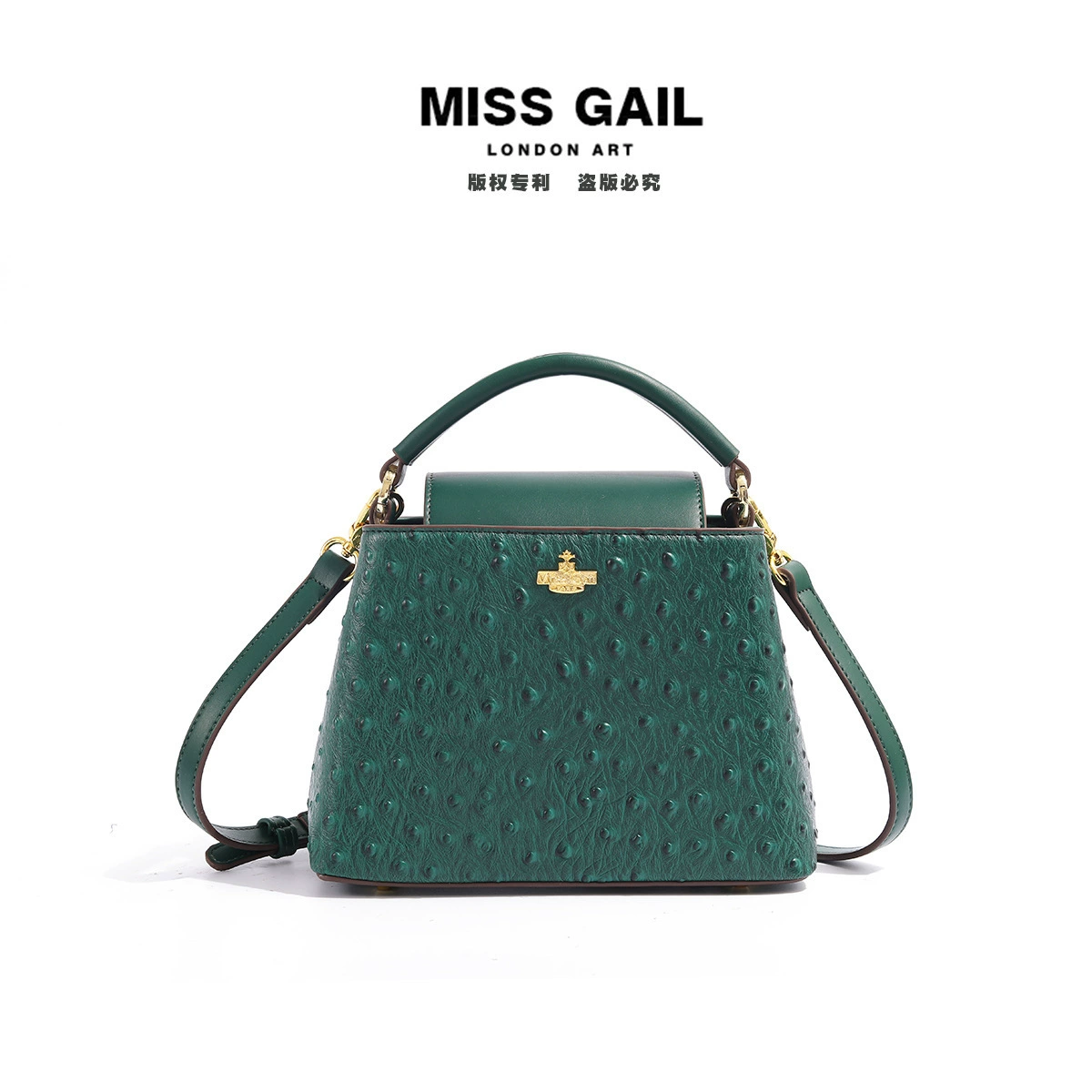 Трансграничная женская сумка Страусиный рисунок мода новый ведро женская сумка премиальный смысл портативный плечо