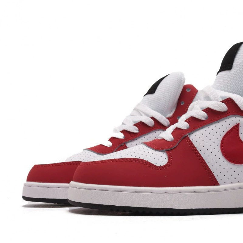 Обувь Putian, высококачественные маленькие повседневные кроссовки Air Force средней высоты, амортизирующие, износостойкие, дышащие, белые и красные, с прострочкой