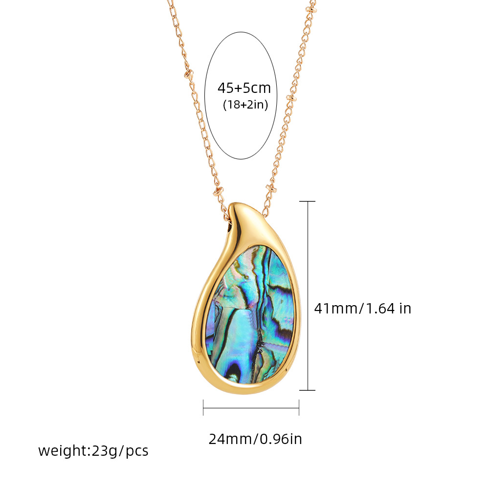 Joyería Al Por Mayor Vacaciones Estilo Clásico Geométrico Acero Titanio Enchapado Aretes Collar Cadena Portacables display picture 6