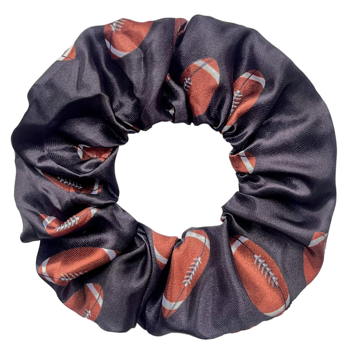 20g Weight Large Intestine Hair Ring, Hair Tie Hair Accessories Type 5 PCS/Package Quantity Holiday, Daily Occasion Polyester Material Basketball, Football Pattern Women's Gender Classic Style, Korean Style Style Women's Classic Style Korean Style Basketball Football Cloth Polyester Large Intestine Hair Ring Hair Tie 4