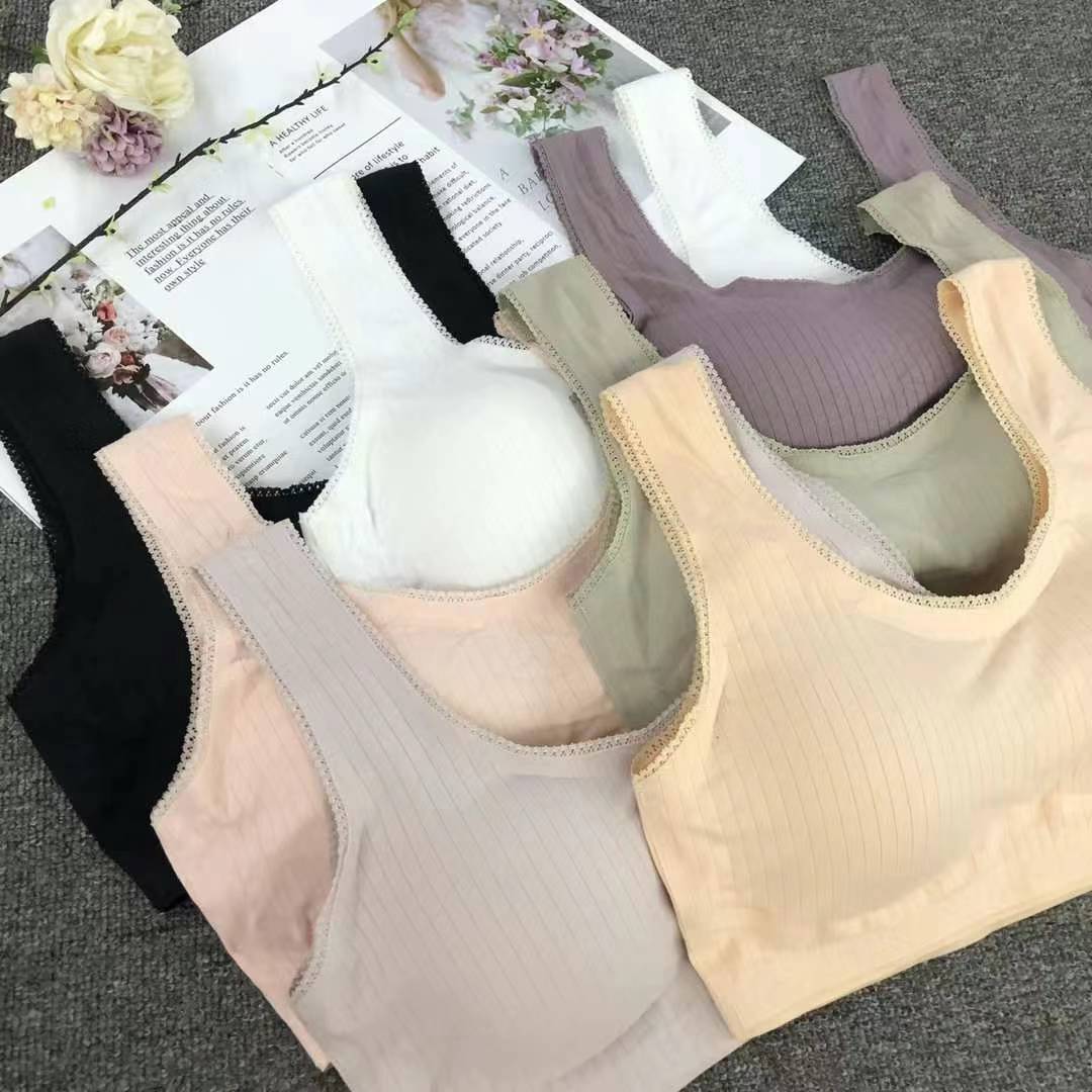 Nuevo chaleco de alta calidad de la mujer sin anillo de acero de la niña sin marcas, bra de yoga, ropa interior deportiva, mujer al por mayor