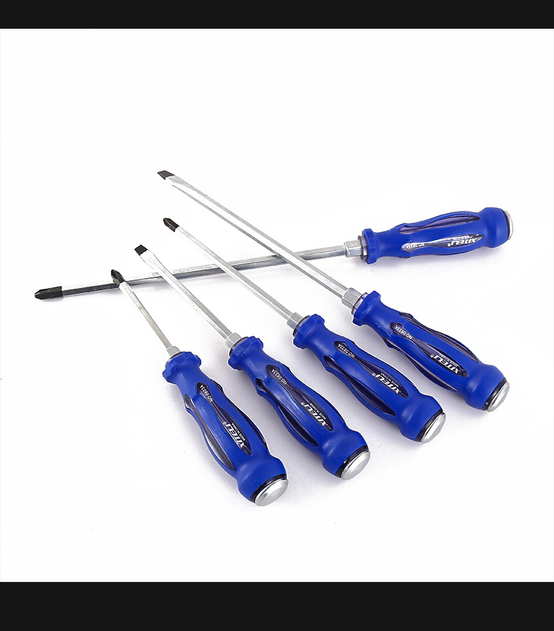 铬钒钢蓝黑一字十字穿心螺丝刀