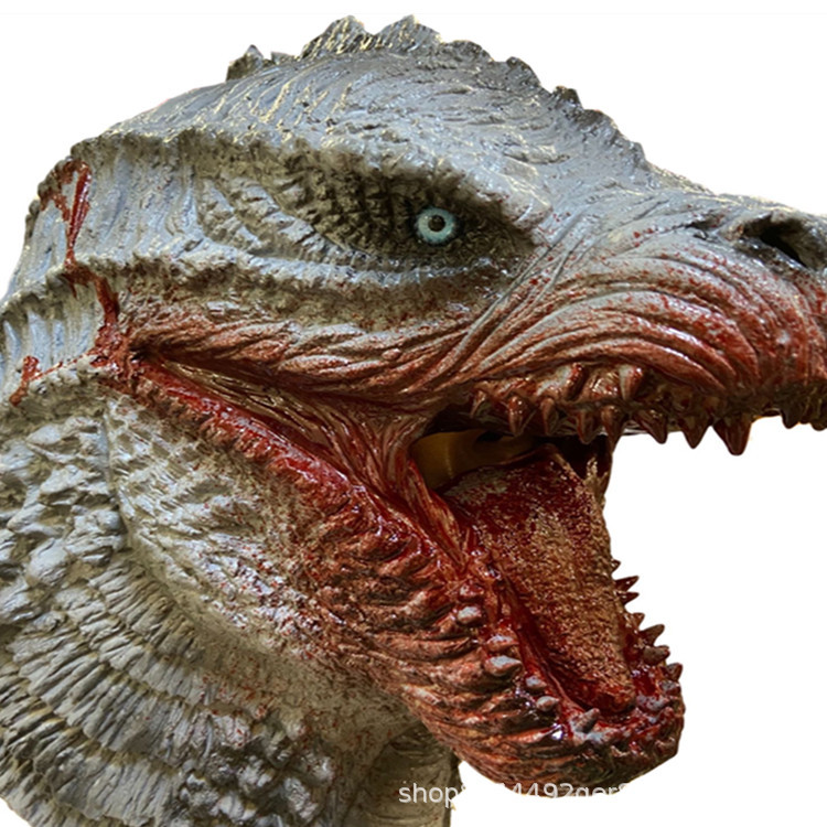 Godzilla King Kong máscara de látex tocado Halloween animal dinosaurio gorila Tyrannosaurus vestir Accesorios