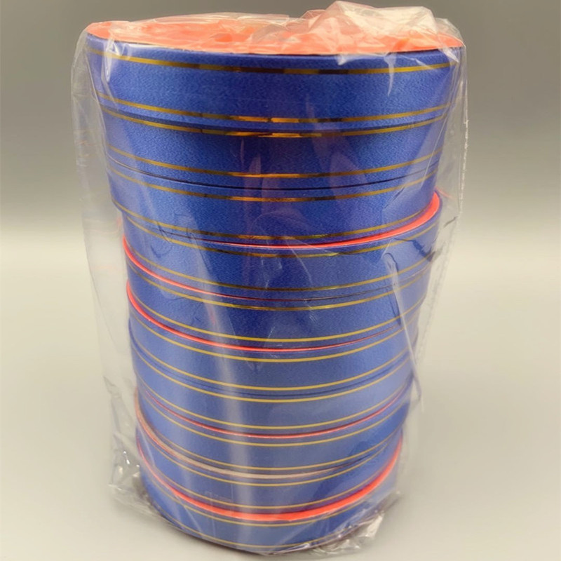 1,6 borde de oro impreso cinta partido suministros de la boda globo atado cuerda campanas de viento cinta embalaje cinta decoración de vacaciones