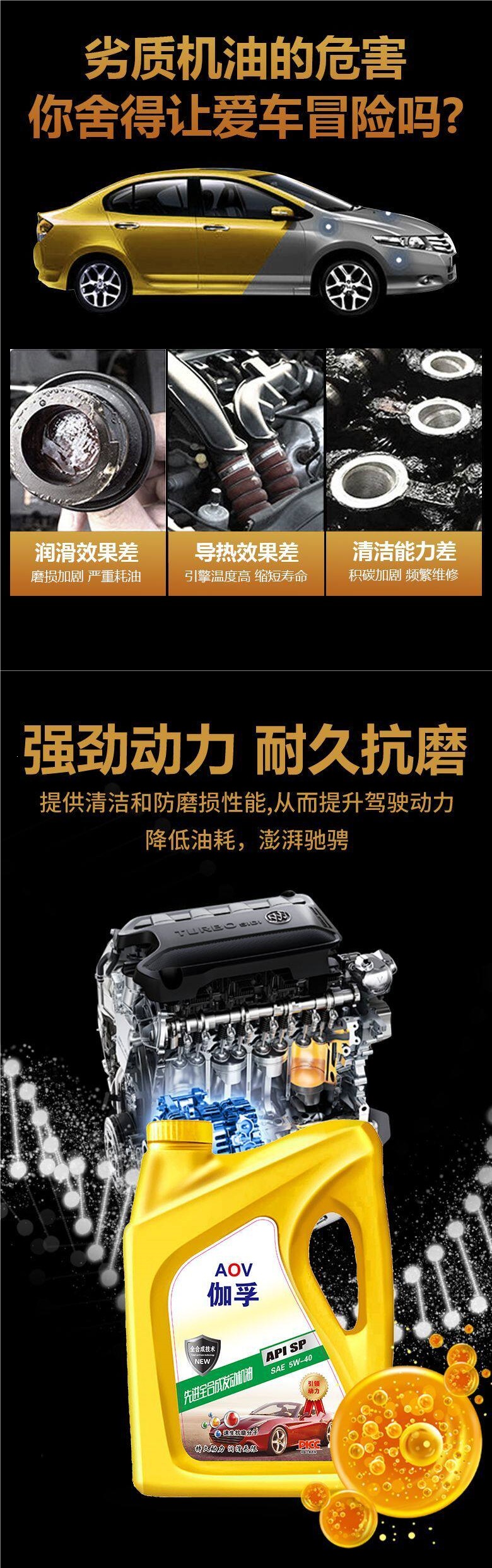 People's Insurance Company Insures Gafu Automotive Oil, a National Standard Fully Synthetic Engine Oil That Supports Testing for Strong Power, 4L