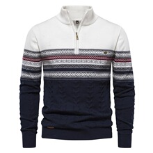 P 52939 Men's Half Zip Knit Sweater ��ʿë�� ŷ���羳