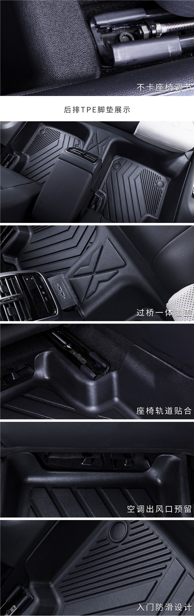 Full TPE car floor mats, specially designed for waterproofing, suitable for Lavida, Bora, Passat, Sylphy, Revin, Yingsang, X-Trail, and RAV4