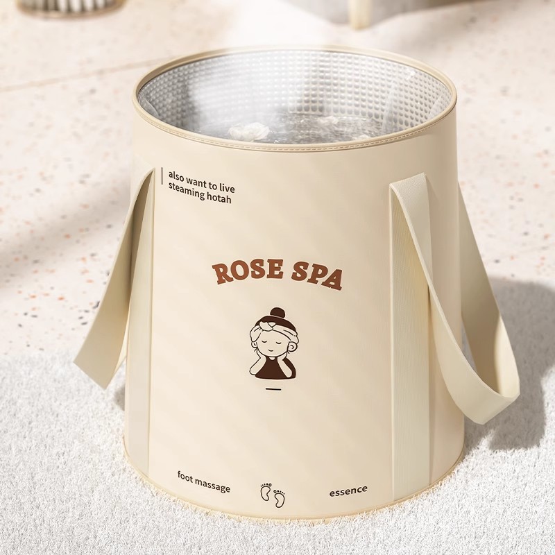 Foldable foot bath bag, insulation steam foot bath bucket, suitable for lower legs, home use, portable foot bath magic, foot washing basin, constant temperature