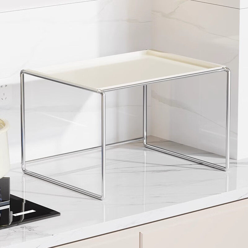 Estante Organizador para Microondas de Acero Inoxidable Multifuncional para Encimera de Cocina