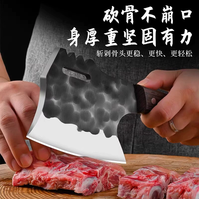 Нержавеющая сталь, топороподобный нож для резки мяса, резка свинины, крупной рогатости, баранины, большой кости, лезвие для нарезки свинины, терпение, разделка